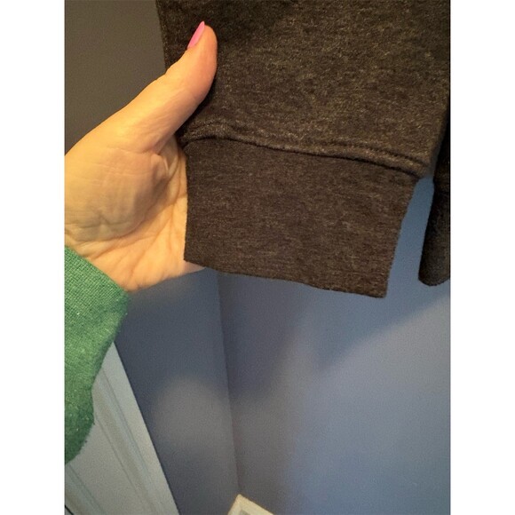 DVISION Women's Sweatshirt Size L Dark Gray OH SNAP Gingerbread Holiday - Picture 3 of 9